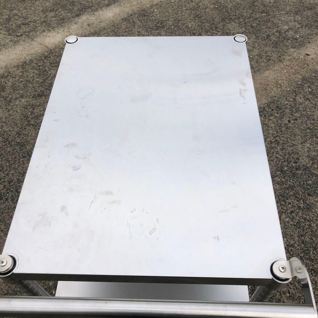 業務用調理台　作業スチール製3段メタルラック キャスター付き　組立式　錆に強い❣️