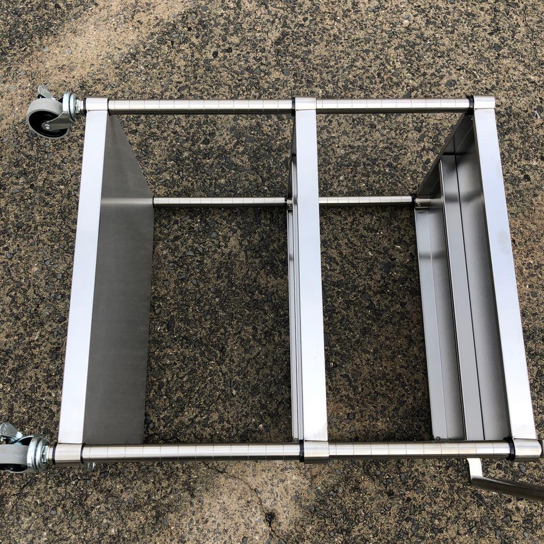 業務用調理台　作業スチール製3段メタルラック キャスター付き　組立式　錆に強い❣️