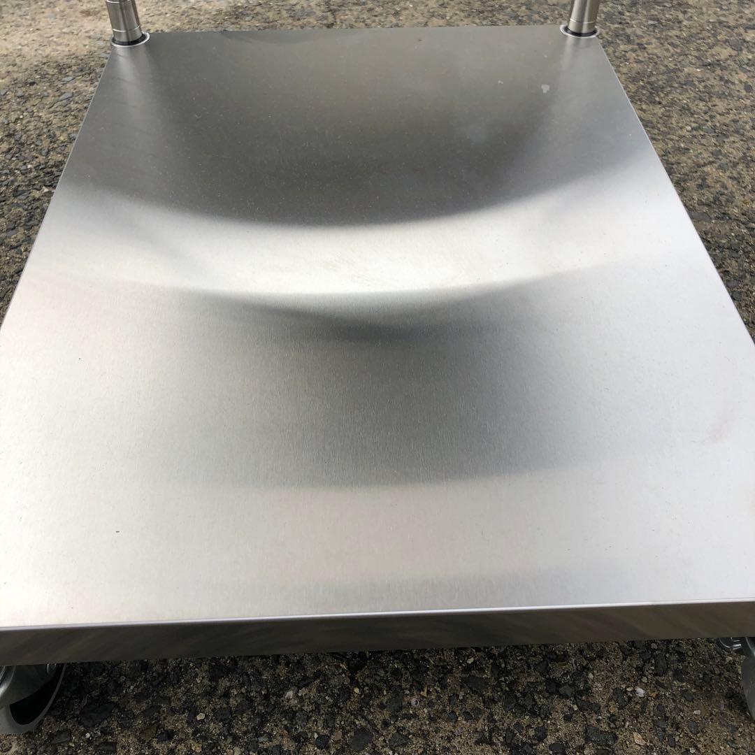 業務用調理台　作業スチール製3段メタルラック キャスター付き　組立式　錆に強い❣️