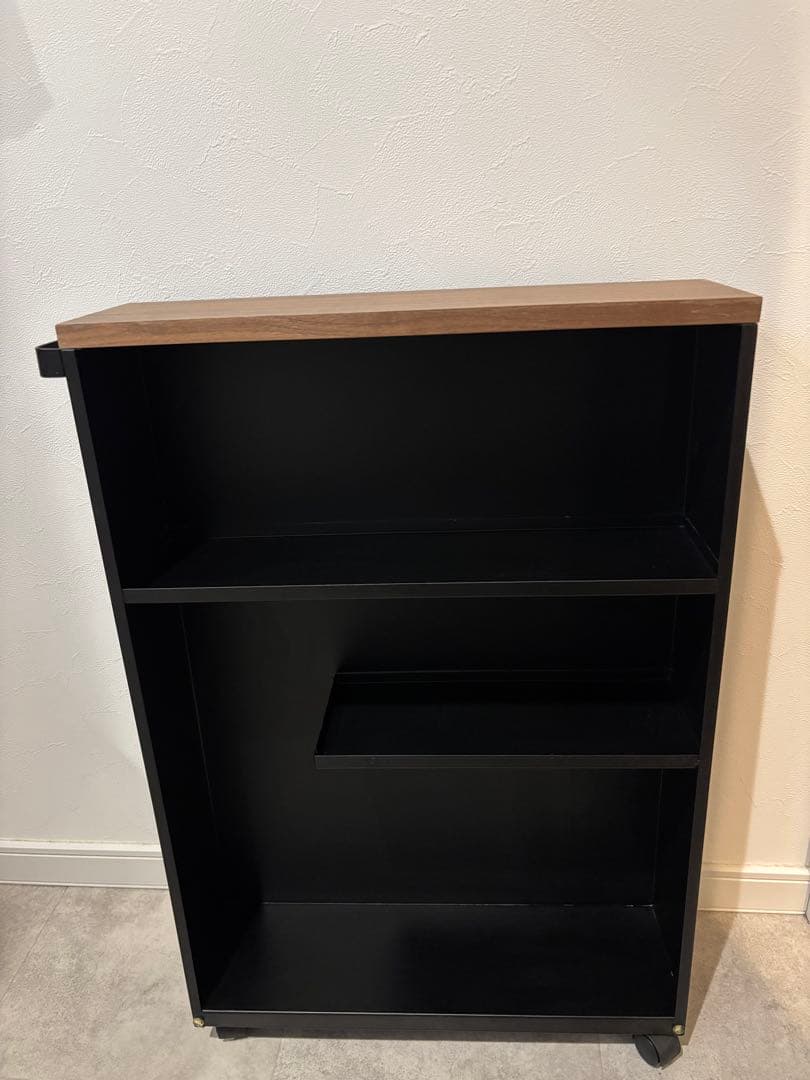 山崎実業tower　キッチンワゴン　キャスター付スリムワゴン トイレワゴン