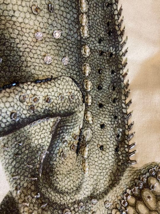 ほぼ新品　米国購入Pottery Barn　カメレオン　クッションカバー