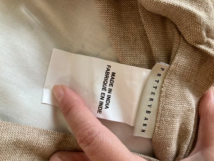 ほぼ新品　米国購入Pottery Barn　カメレオン　クッションカバー