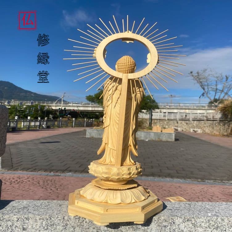 【修縁堂】珍品　精密彫刻　最高級 釈迦牟尼 仏教工芸品　木彫仏像