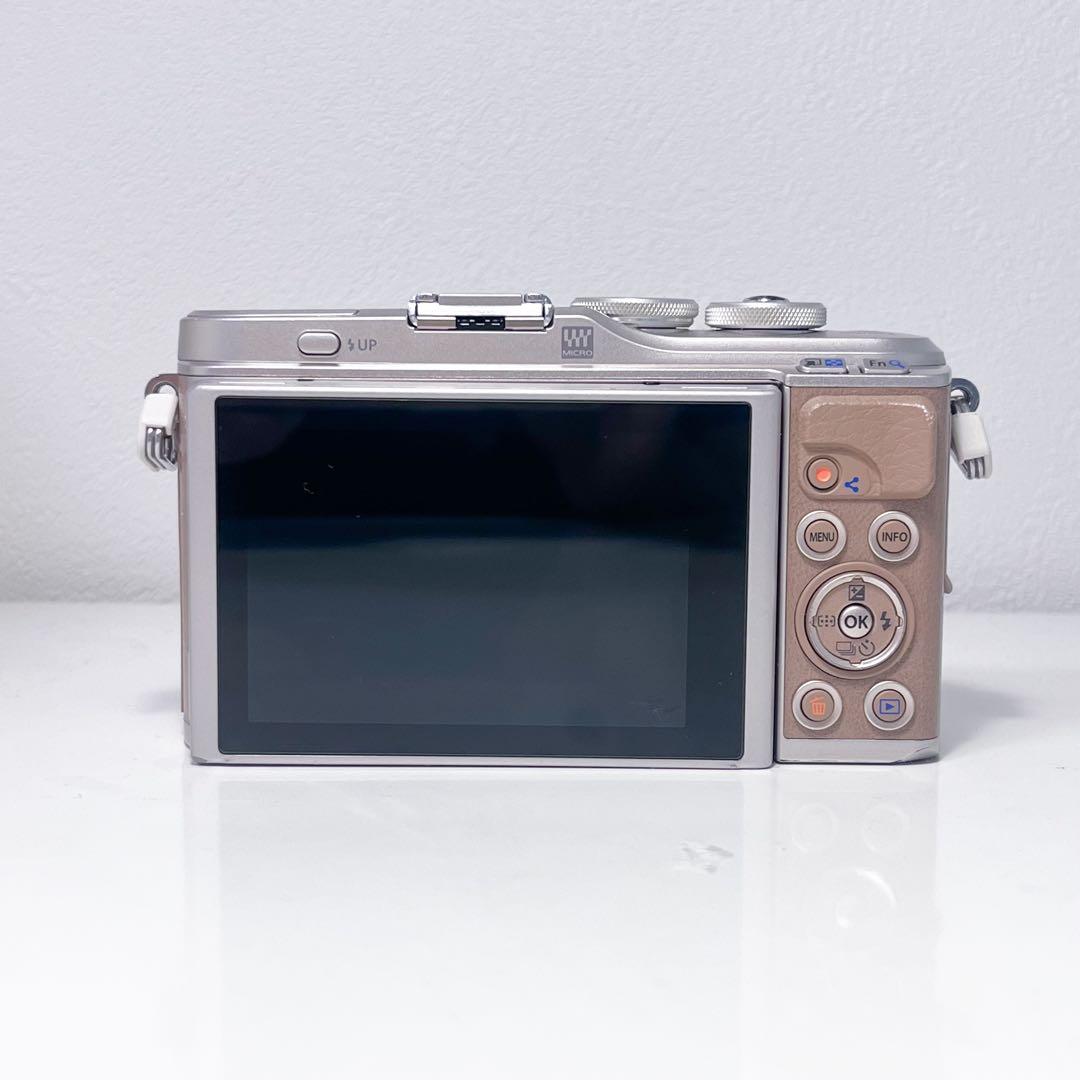 OLYMPUS PEN E-PL10 EZ ダブルレンズズームキット ブラウン