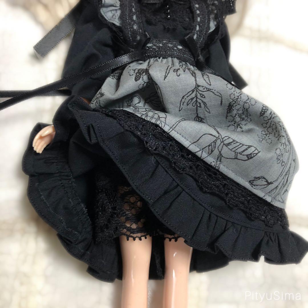 【黒レース】ドール服セット／ネオブライス　アウトフィット