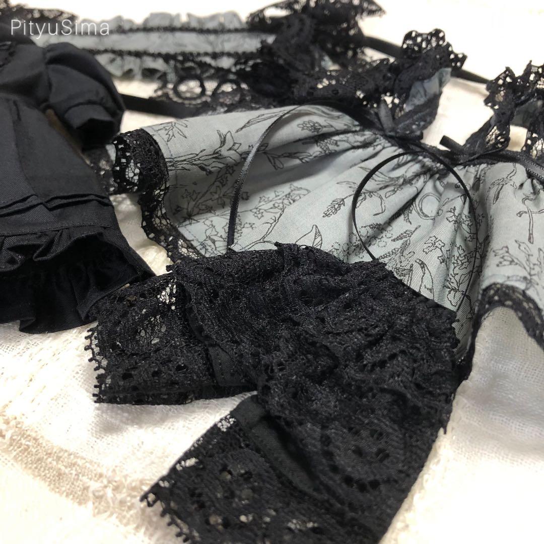 【黒レース】ドール服セット／ネオブライス　アウトフィット