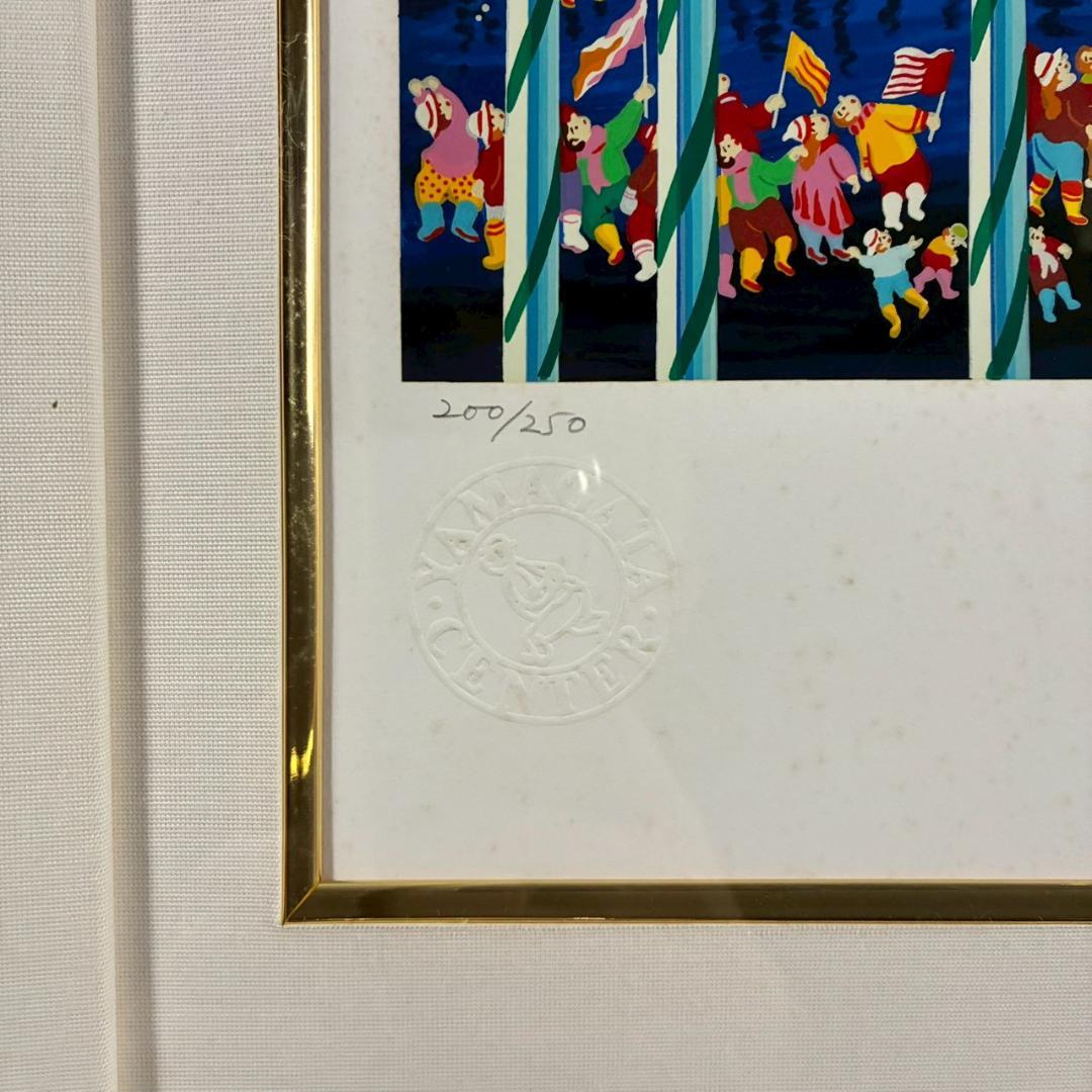 ヒロ・ヤマガタ「長野オリンピック」シルクスクリーン 大作 直筆サイン