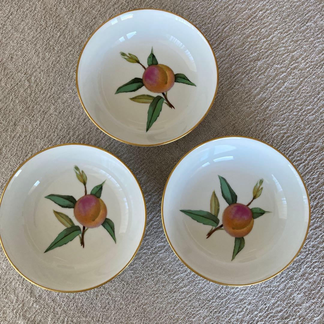 イブシャムゴールド Evesham gold フルーツボウル６枚