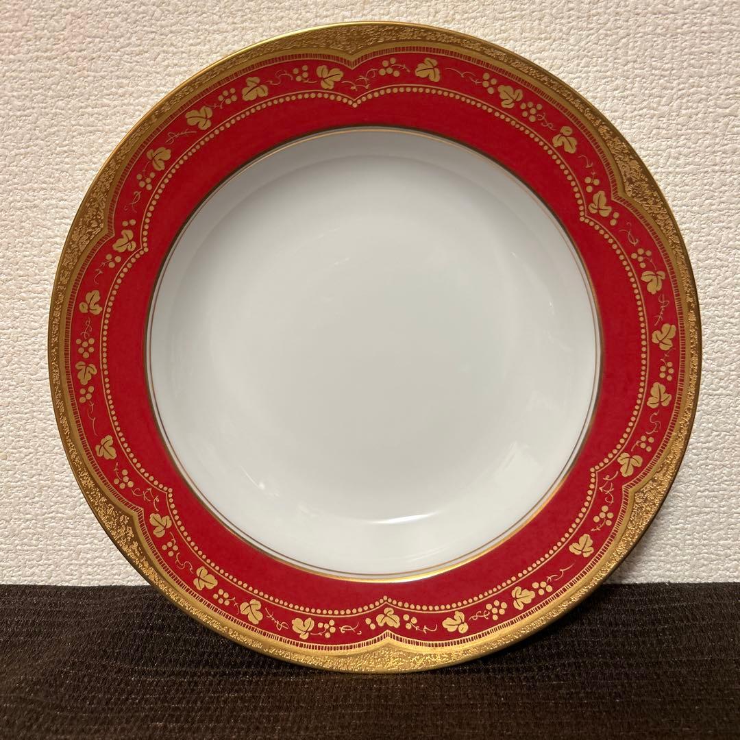 大倉陶園　アレキサンドリーヌ　金蝕マロン　スーププレート　ディナープレート