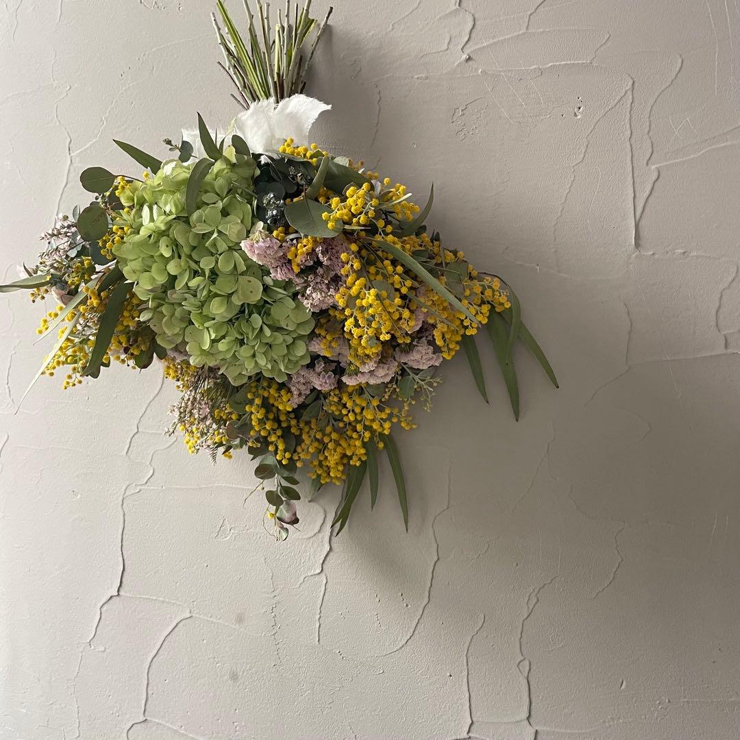 6.アンティーク紫陽花スワッグ