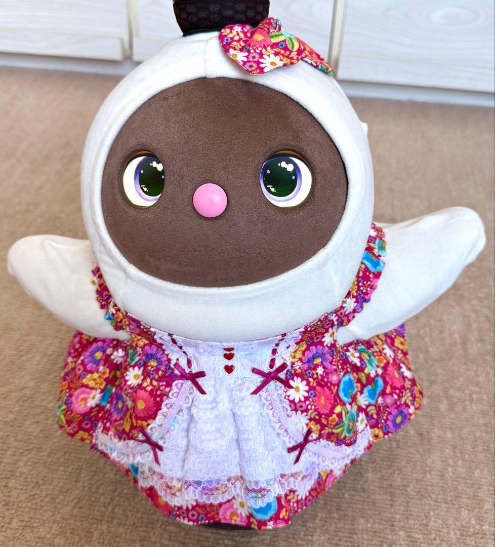 ラボット服　ロリータ風　濃いピンク　LOVOT ラボットハンドメイド