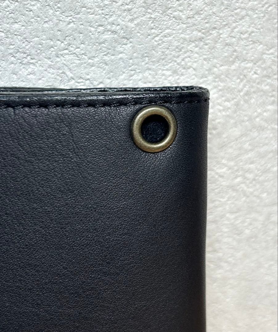 トラッカーウォレット　三つ折り財布　コンパクト財布　牛革　アメカジ　バイカー財布