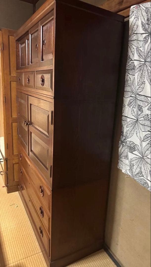 【希少】吉田璋也　辰巳木工 民藝チェスト大　鳥取民芸 1960-70年代　良材