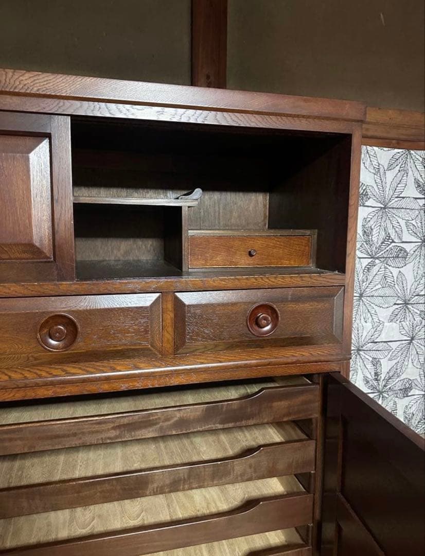 【希少】吉田璋也　辰巳木工 民藝チェスト大　鳥取民芸 1960-70年代　良材