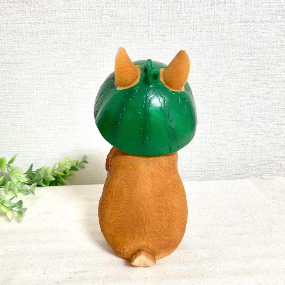 【新品】うさぎ3匹セット　ガーデン雑貨 オブジェ　お花、きのこ、スイカ