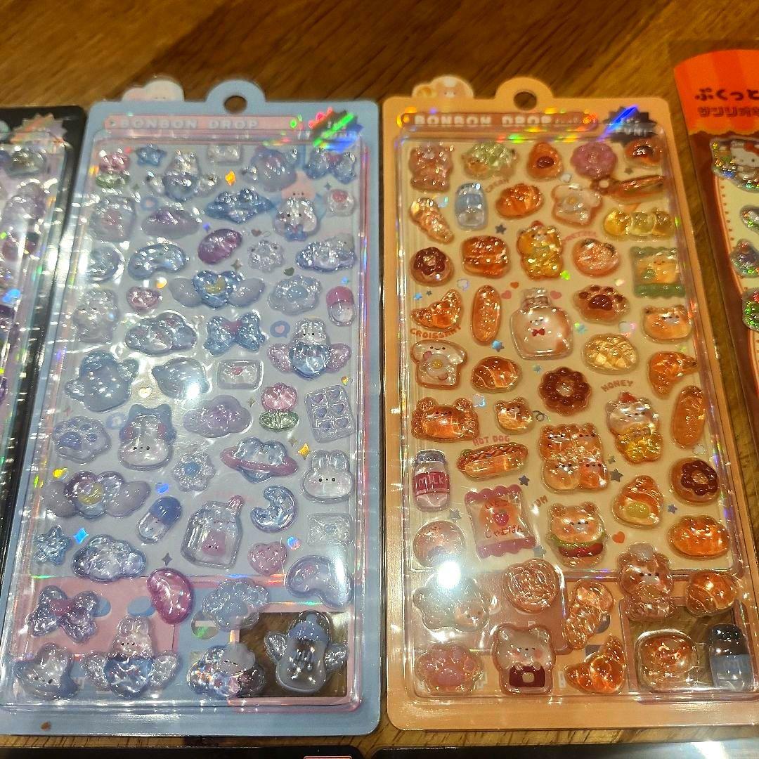 ボンボンドロップシール　ぷくっとシール　シールバインダー　12点
