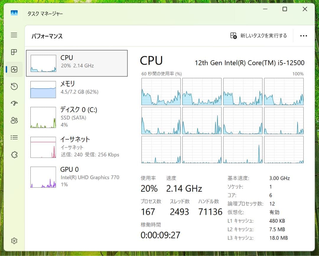 富士通 ESPRIMO D7012 i 5-12500 第12世代 SSD