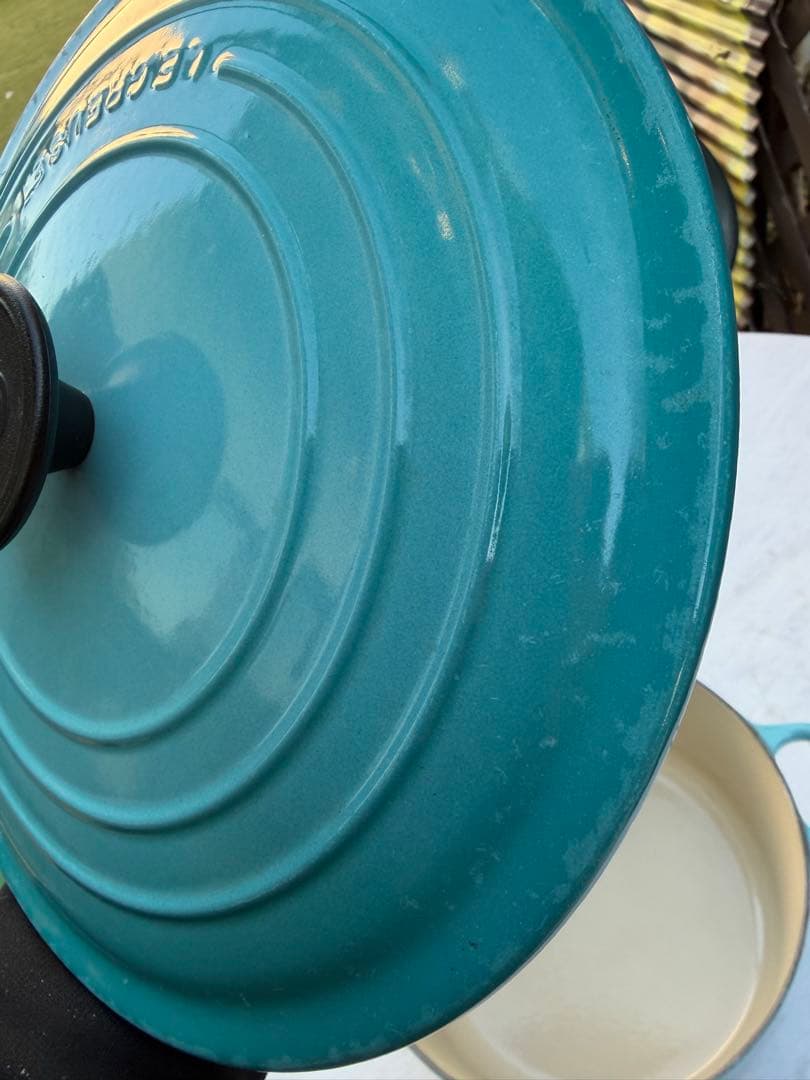 LE CREUSET ターコイズ ホーロー鍋 24