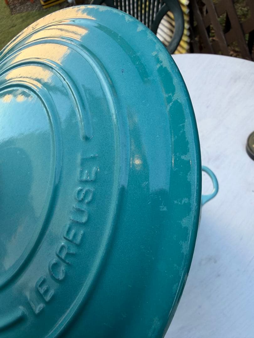 LE CREUSET ターコイズ ホーロー鍋 24