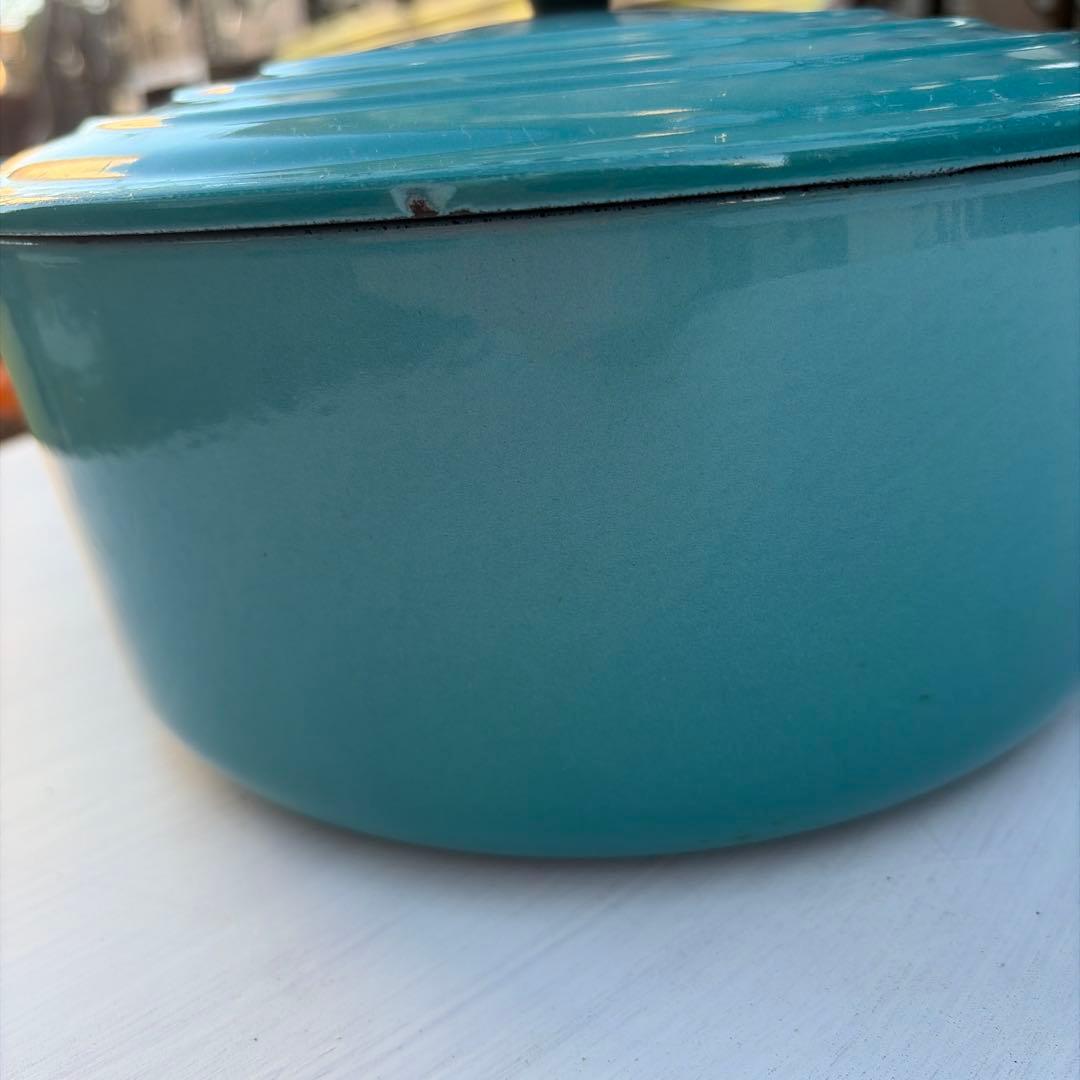 LE CREUSET ターコイズ ホーロー鍋 24
