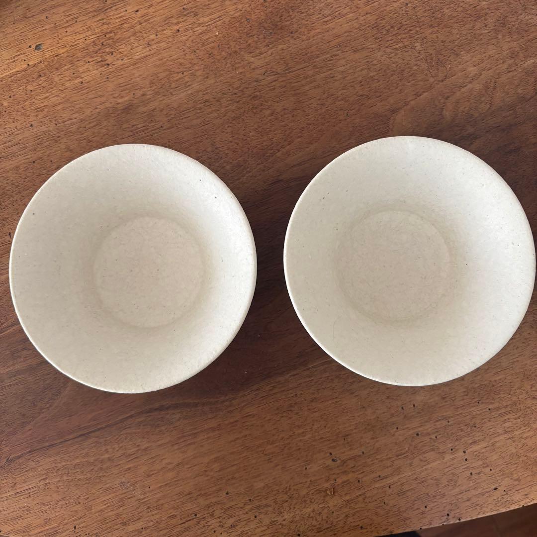 船串篤司さん　白釉　スープボウル　2点セット