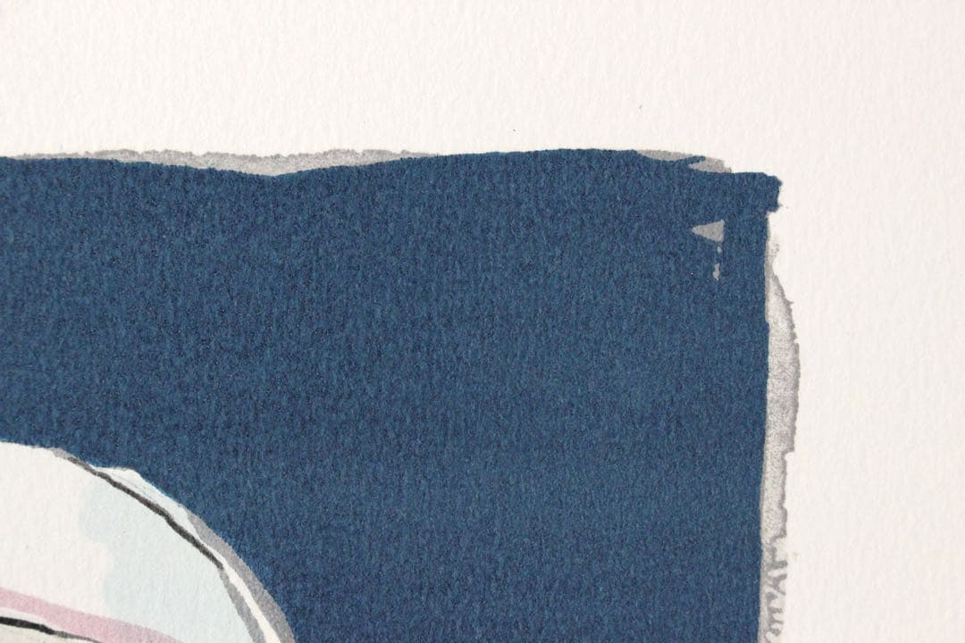 No4831 額装　サージ・マルジス　リトグラフ　「読書のひととき」　送料無料