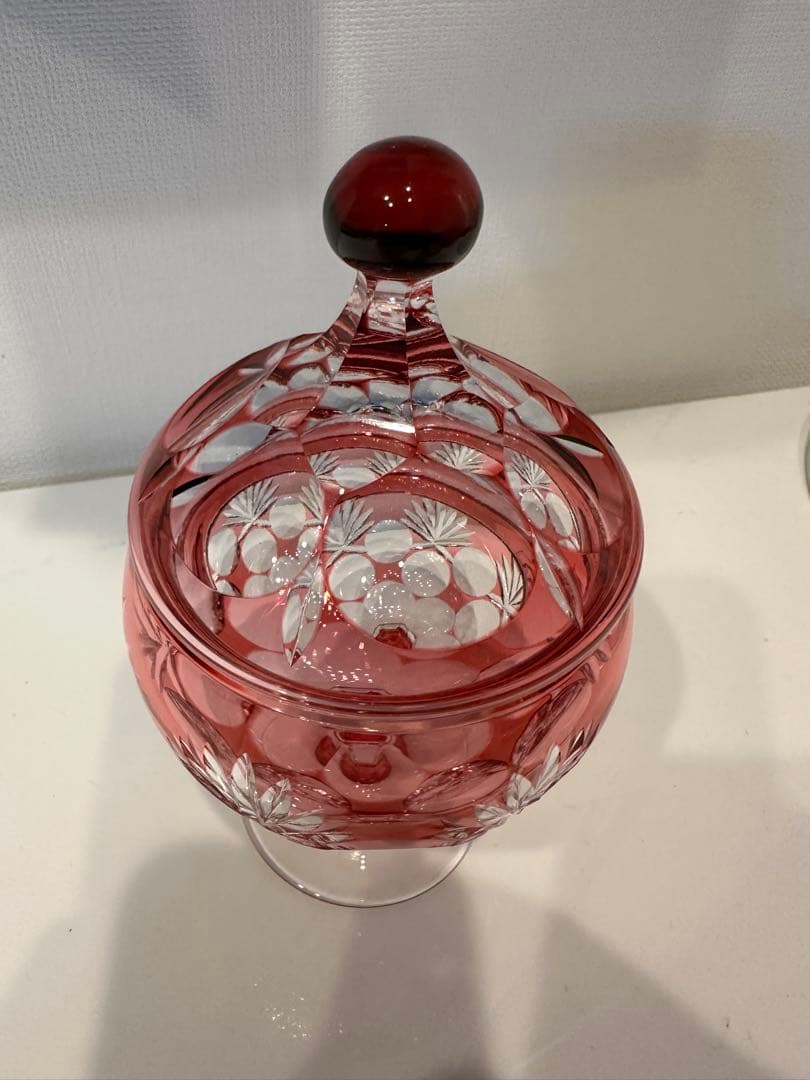 KAGAMI CRYSTAL カガミクリスタル キャンディポット