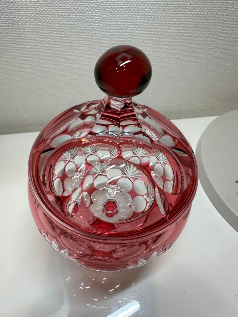 KAGAMI CRYSTAL カガミクリスタル キャンディポット