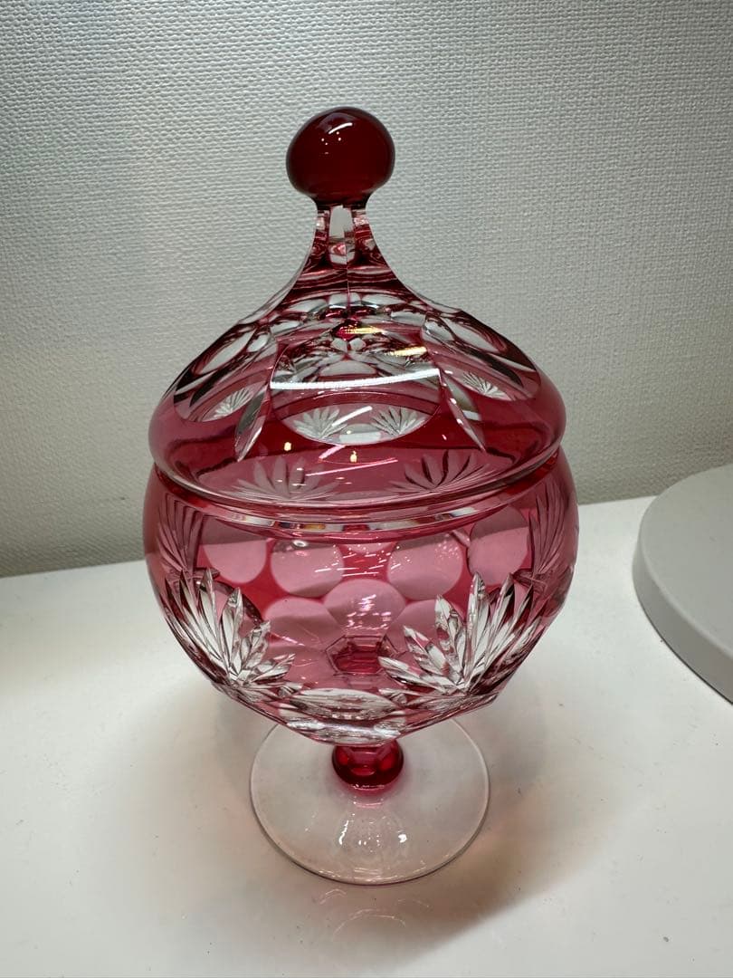 KAGAMI CRYSTAL カガミクリスタル キャンディポット