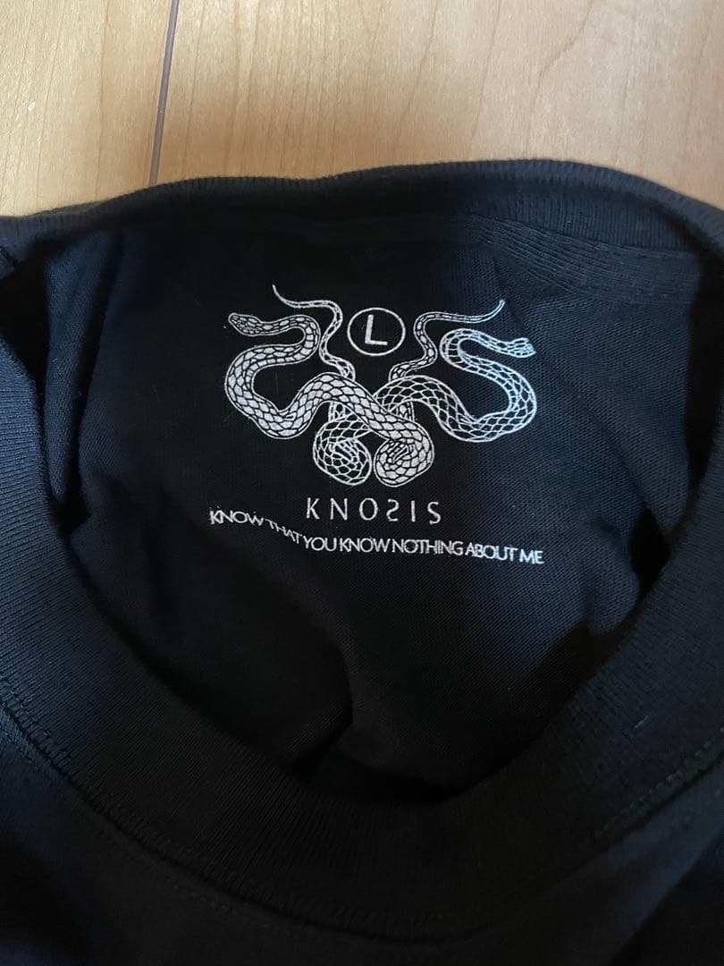 KNOSIS pop up Tシャツ Lサイズ 黒