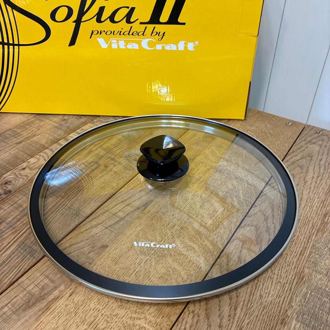新品 ビタクラフト ソフィアII フライパン 28cm No.1748 蓋付き