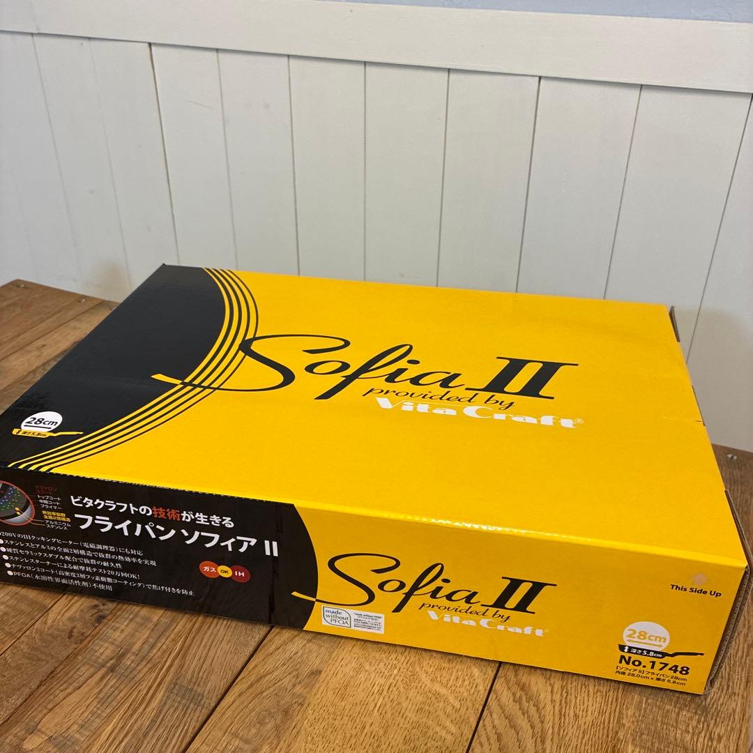 新品 ビタクラフト ソフィアII フライパン 28cm No.1748 蓋付き
