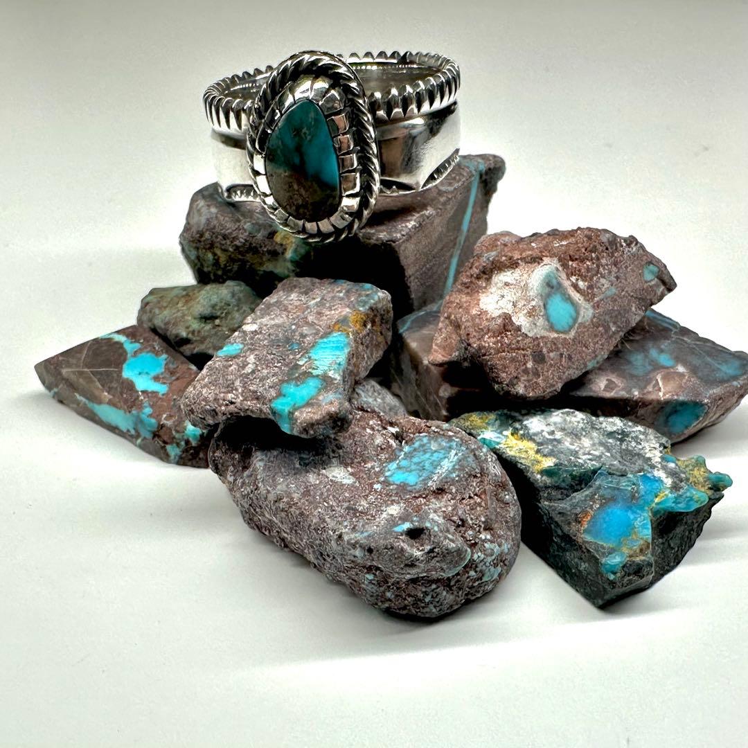 ネイティブアメリカンスタイル　オールドストック　スモーキービズビー　ハンドメイド