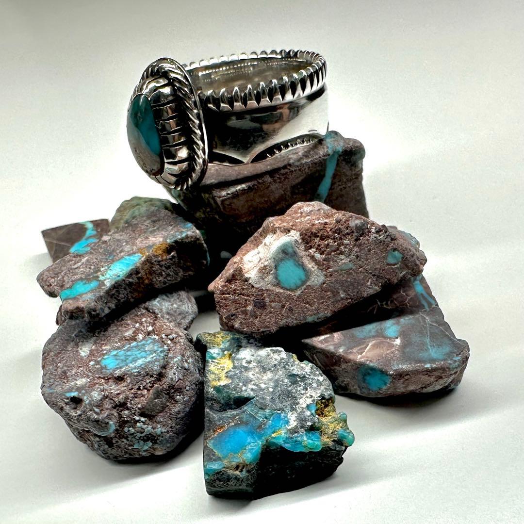 ネイティブアメリカンスタイル　オールドストック　スモーキービズビー　ハンドメイド