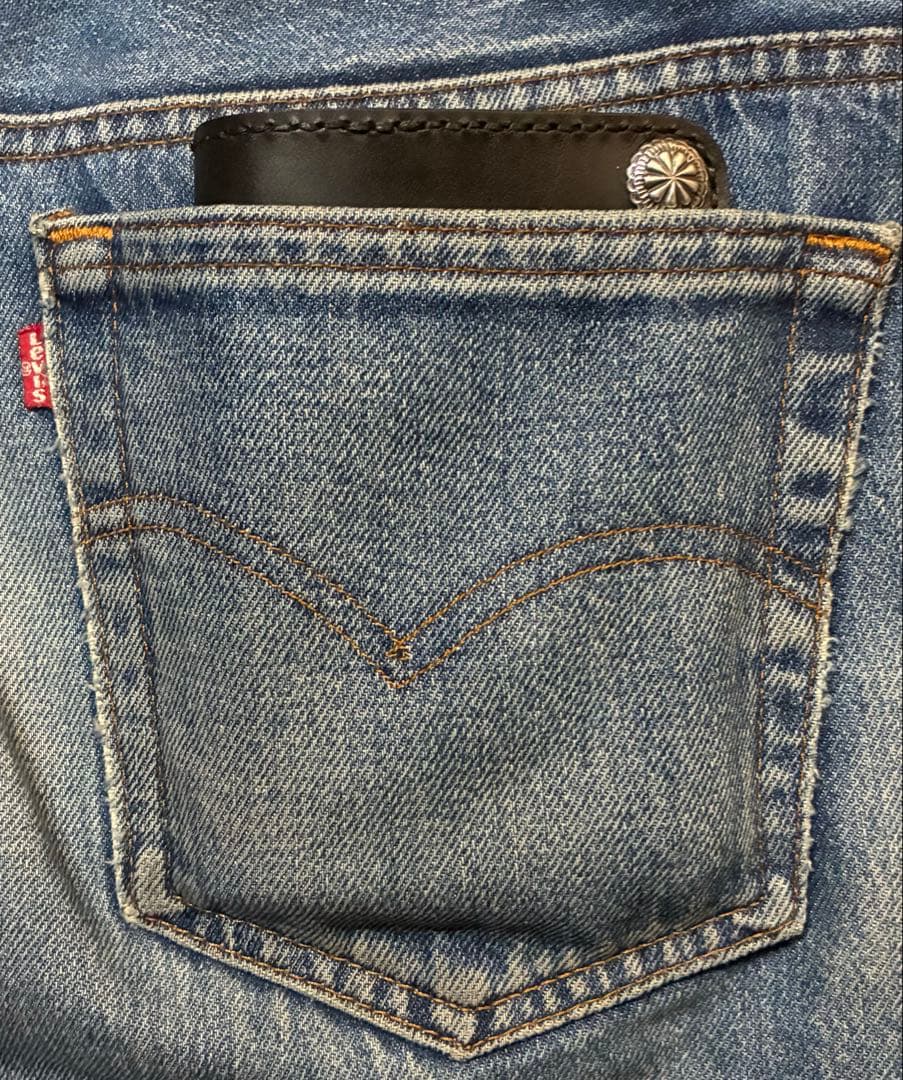 トラッカーウォレット　ミドル　シルバー925コンチョ　インディアンジュエリー