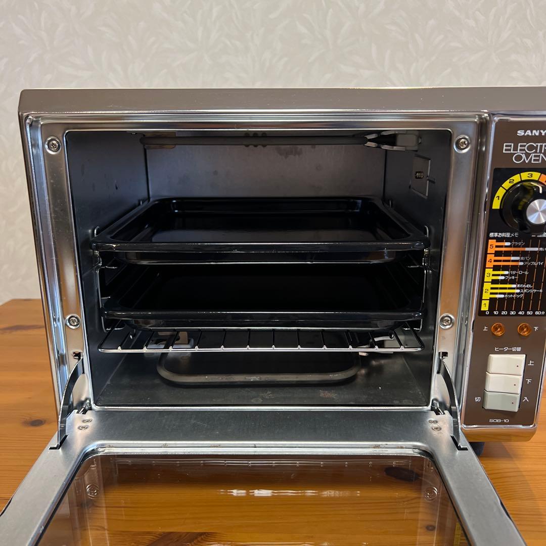 昭和レトロ アンティーク SANYO 三洋 電気オーブン トレー付 家電