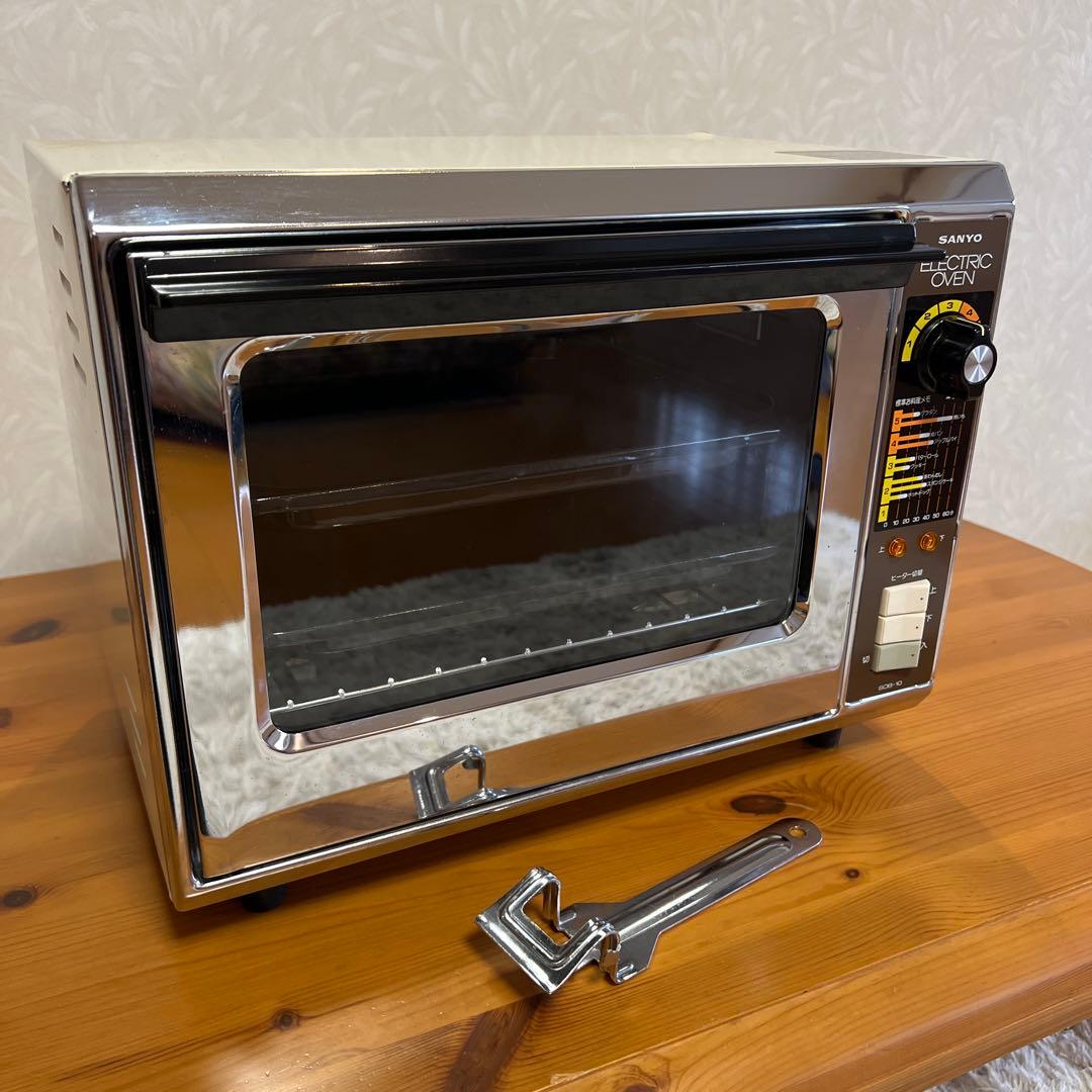 昭和レトロ アンティーク SANYO 三洋 電気オーブン トレー付 家電