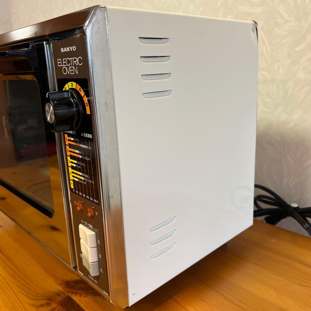 昭和レトロ アンティーク SANYO 三洋 電気オーブン トレー付 家電