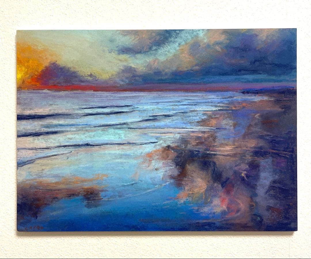 ソフトパステル画「静かな余白」