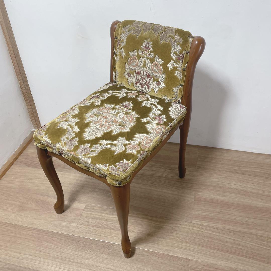 【昭和レトロ】猫脚チェア アンティーク調