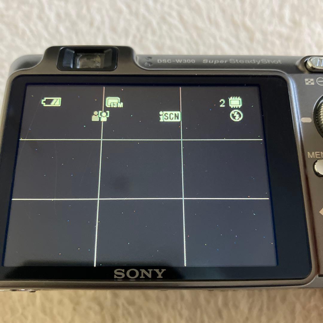 tnkg 　SONY DSC-W300 動作品　液晶・ダイヤルキー不備あり