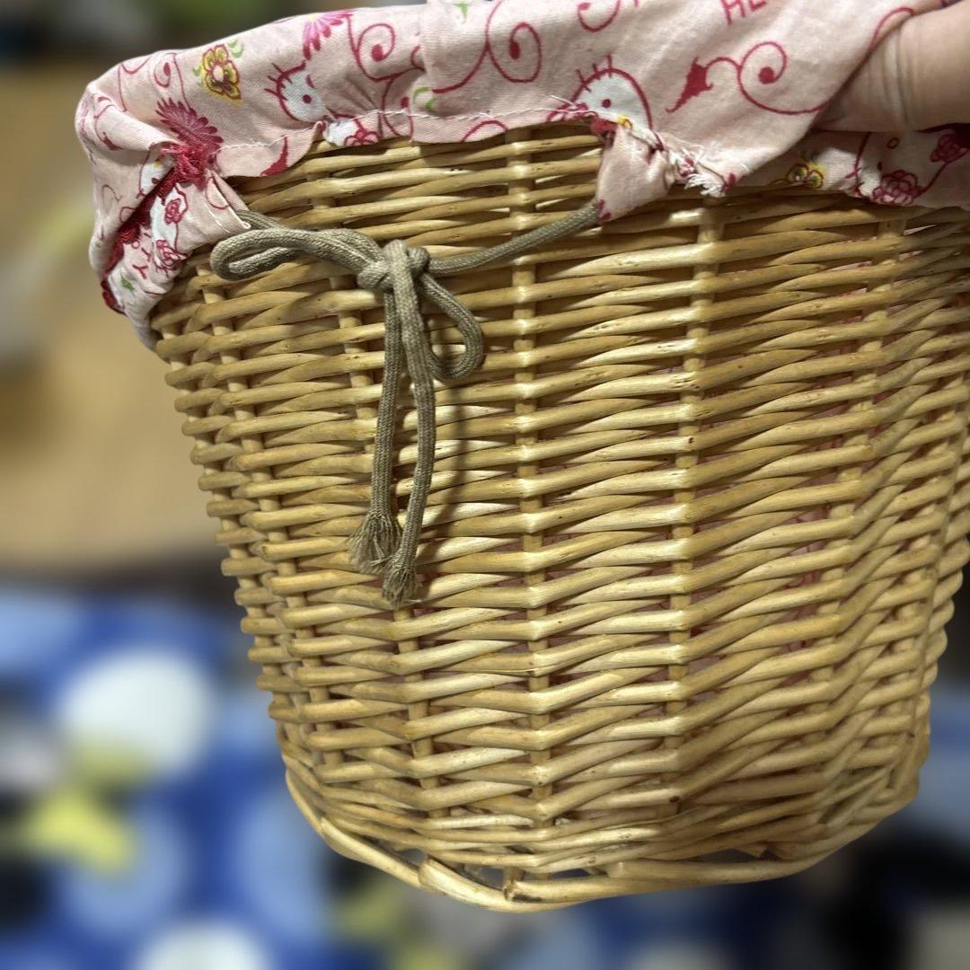 希少　サンリオ　カオハナキティ カゴ バスケット 平成レトロ 2001年