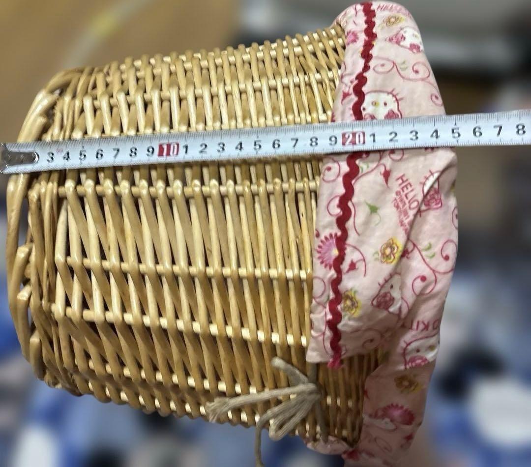 希少　サンリオ　カオハナキティ カゴ バスケット 平成レトロ 2001年