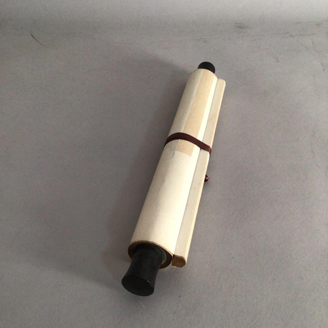 No3305掛軸　中国画家　小蒙　冬景鶴図　紙本　現代中国美術　中国画　送料無料