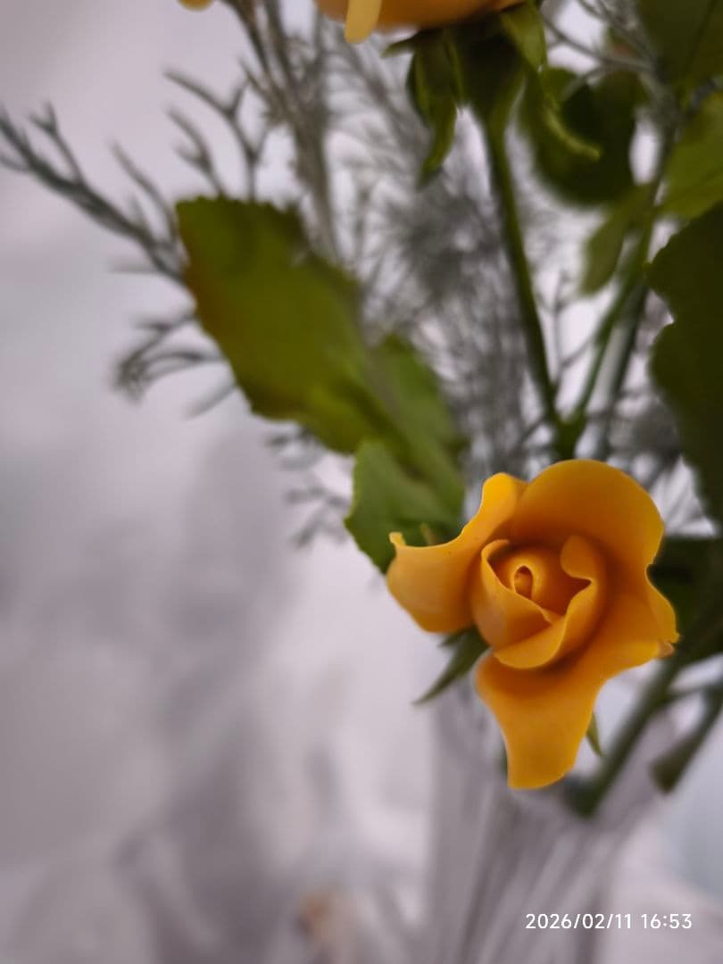 クレイフラワー（バラ）パンフラワー