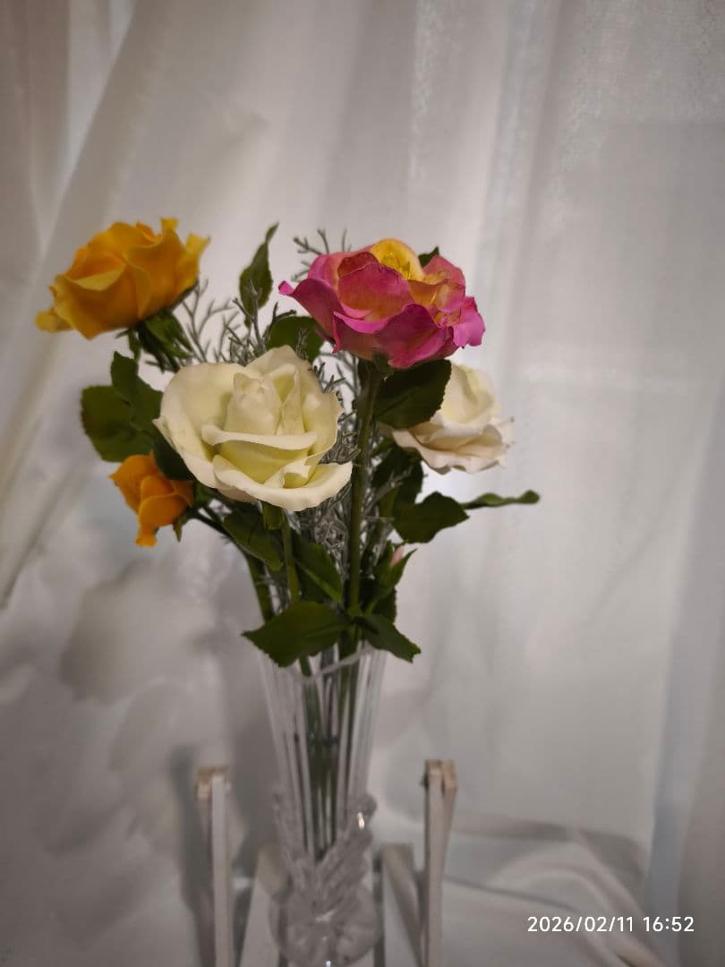 クレイフラワー（バラ）パンフラワー