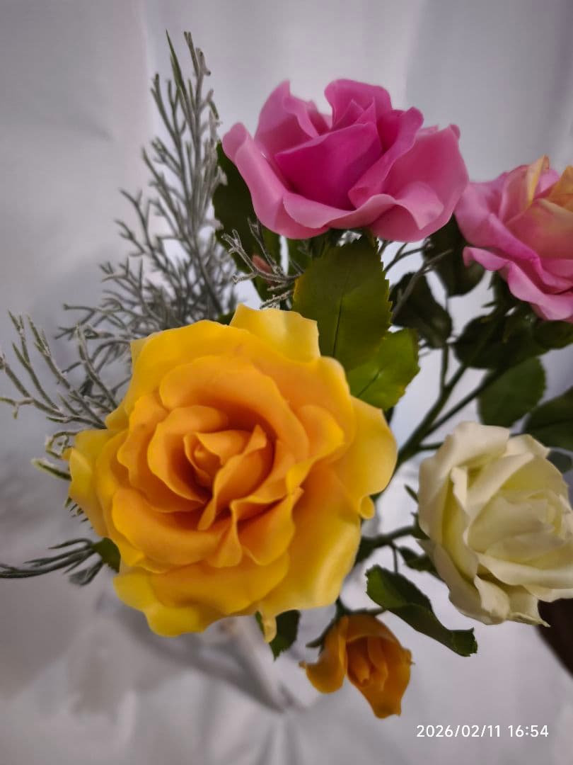 クレイフラワー（バラ）パンフラワー