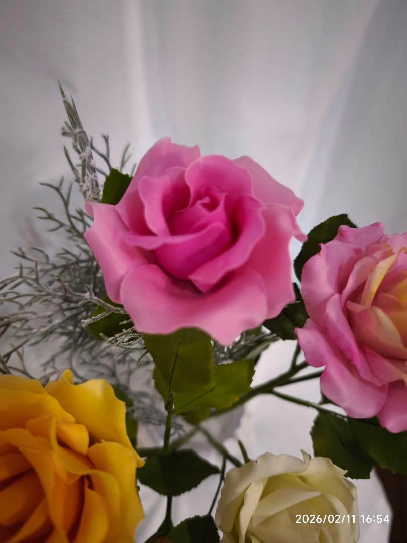 クレイフラワー（バラ）パンフラワー