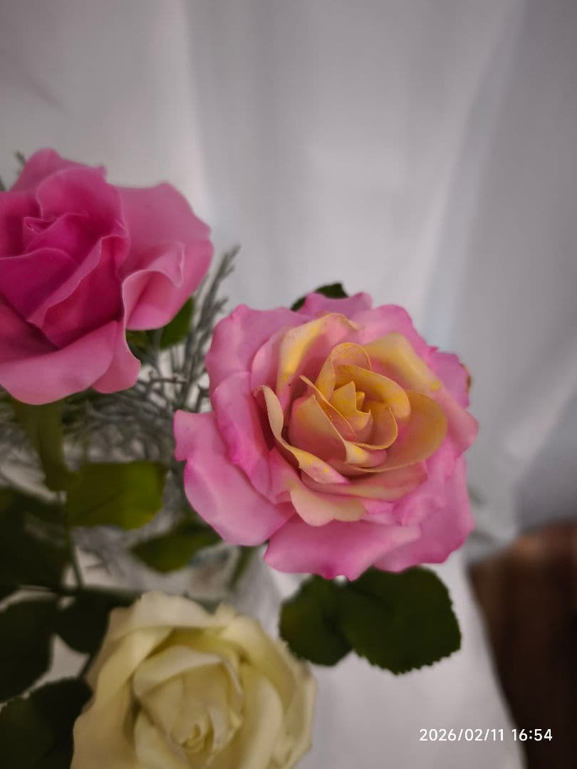 クレイフラワー（バラ）パンフラワー