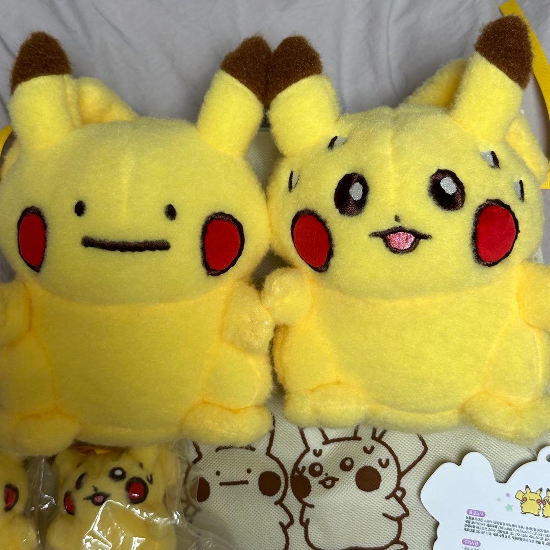 最終値下げ ポケモン 韓国公式 メタモンはへんしんちゅう ピカチュウ 4体セット